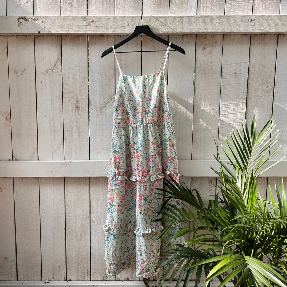 Pink Ripple Maxi Dress - Picture 1 of 4